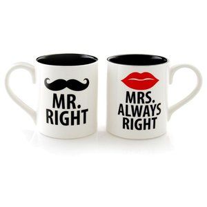 Mr. Right & Mrs. Always Right Mugs Bundle-NewlyWed